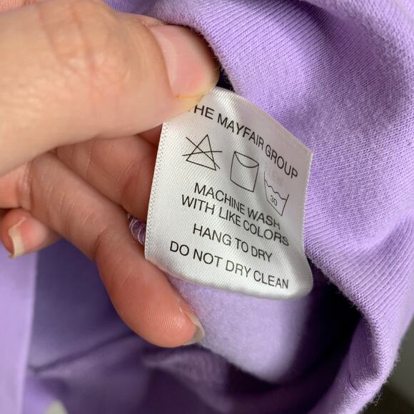 Mayfair Choosing Kindness Sweatpants Quarterzip Set Digital Lavender Purple M/L - Picture 12 of 16